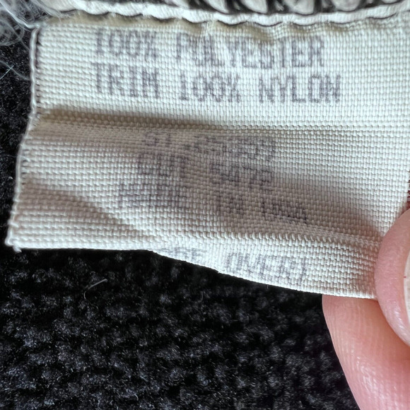 Patagonia 3/4 Zip Black Teal Pink Pullover Long Sleeve Size 12 - Picture 7 of 8